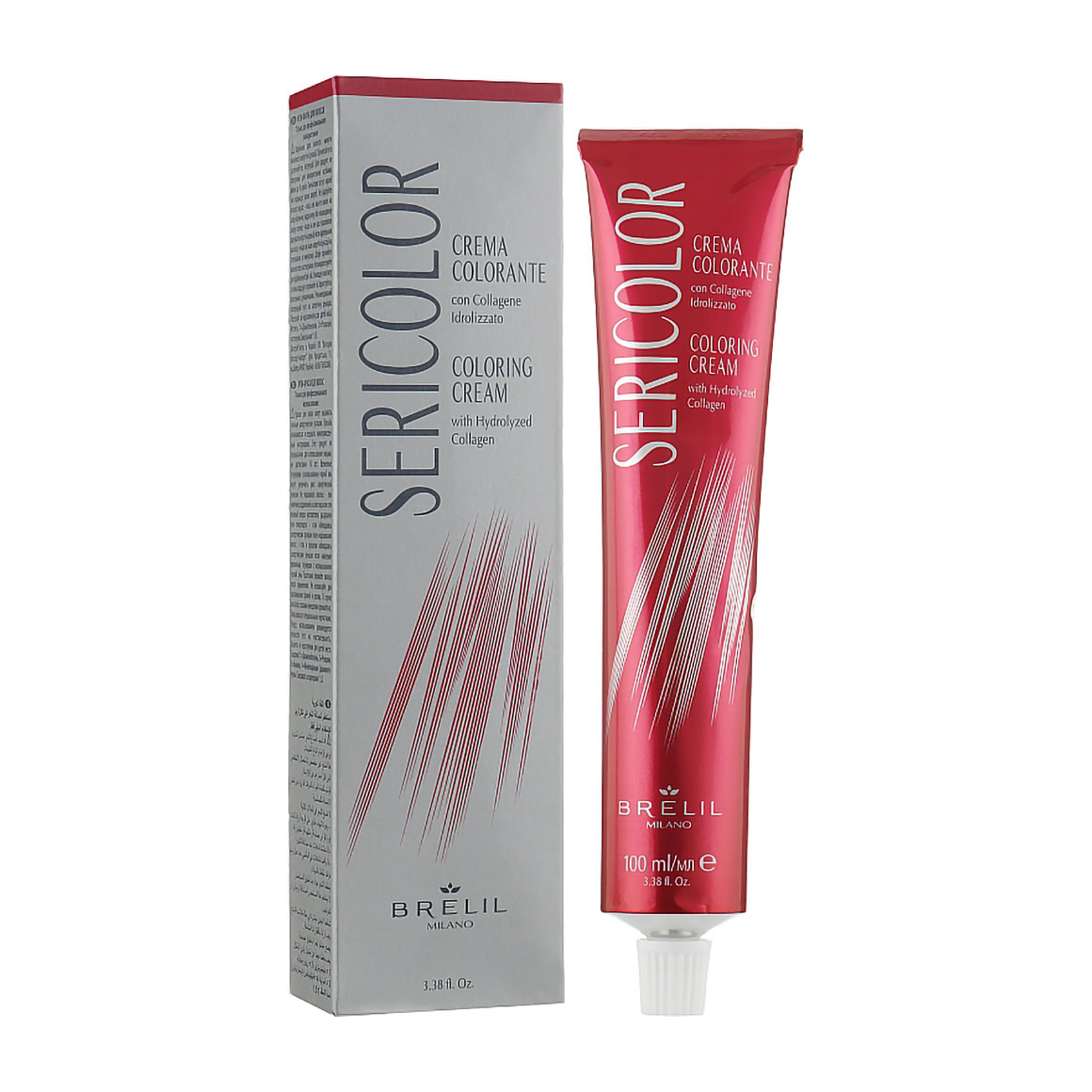 Уцінка! Перманентна фарба для волосся Brelil SeriColor Coloring Cream 4 Brown, 100 мл